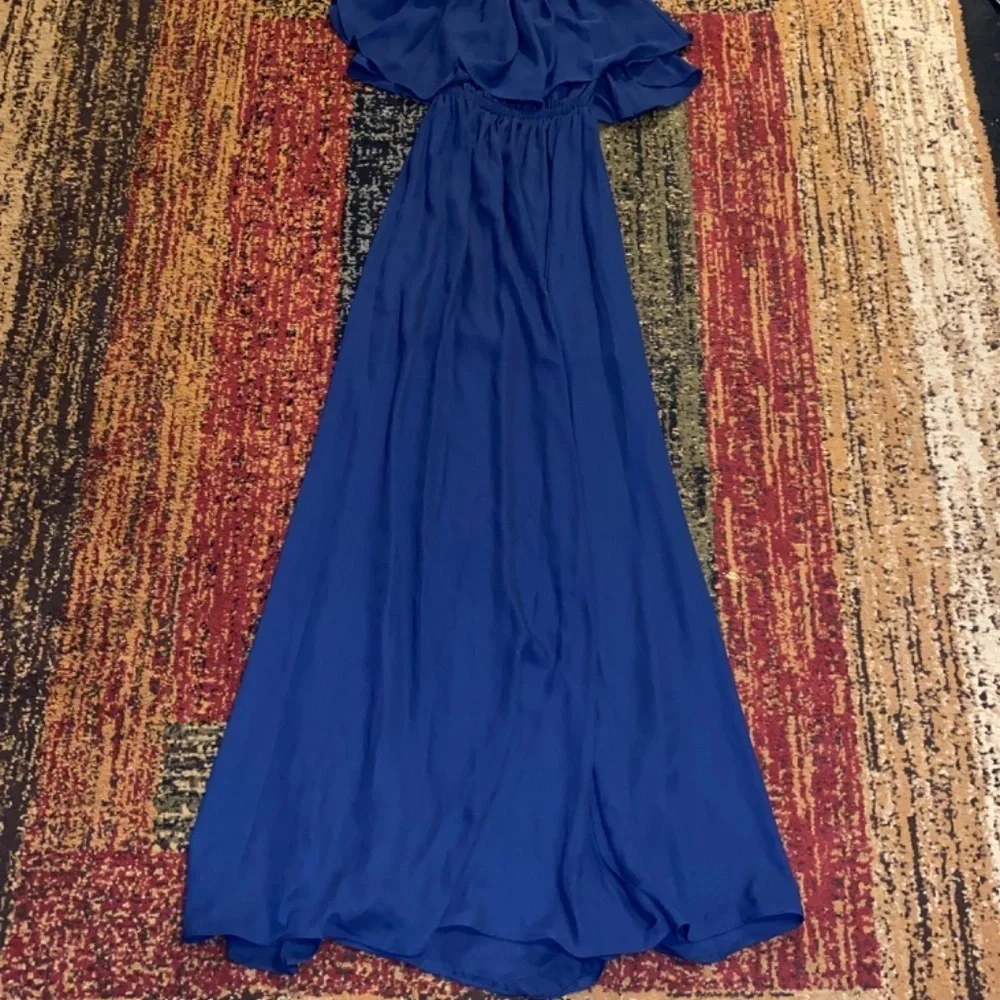 Show Me Your MuMu Size Xs NAVY COLOR maxi dress off shoulder
